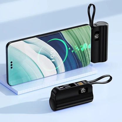 MiniCharge™ - Compact 2-in-1 Capsule Power Bank