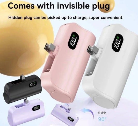 MiniCharge™ - Compact 2-in-1 Capsule Power Bank